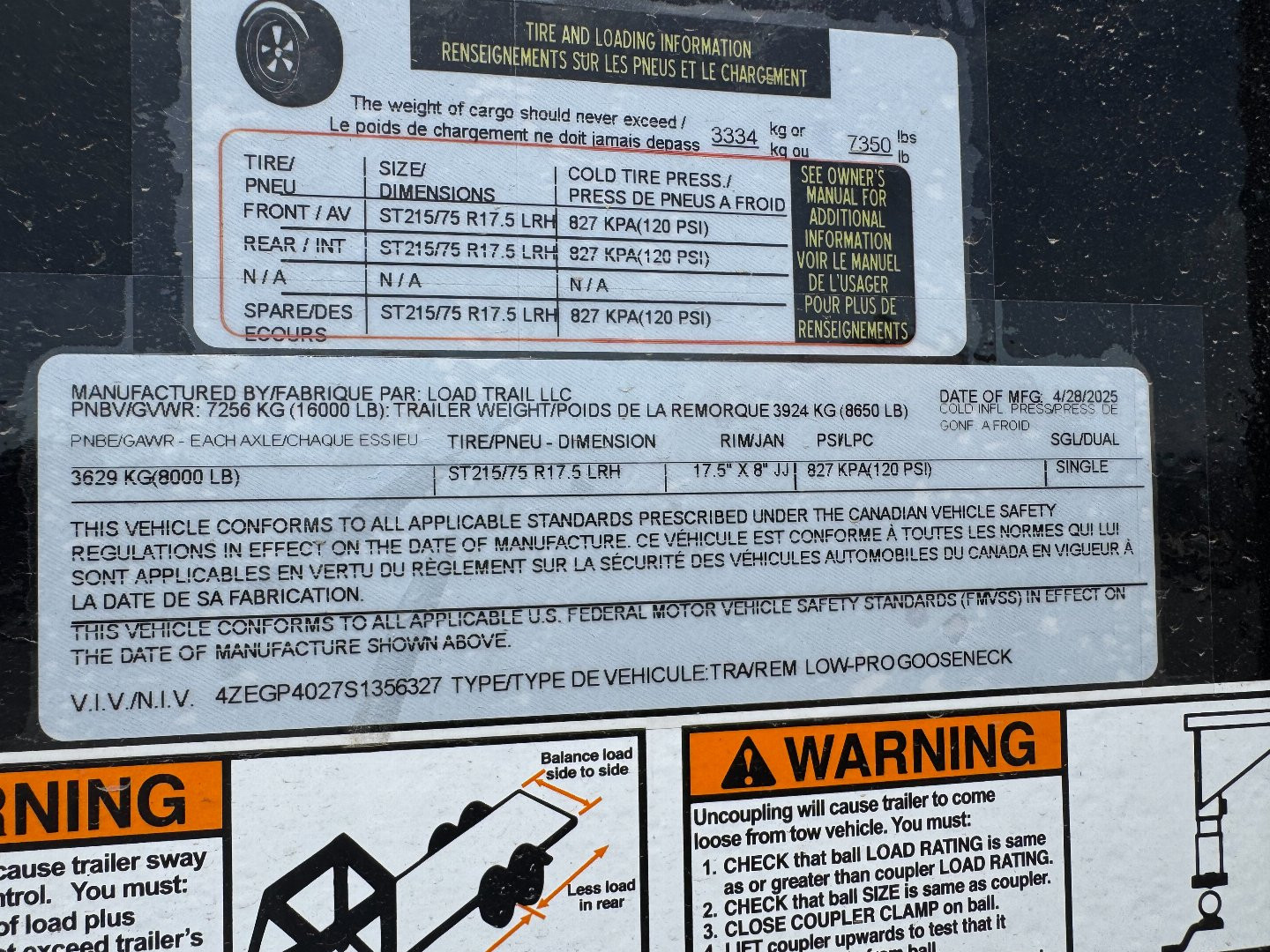 New 2025 Load Trail 28' GP Tandem Low Pro Flatbed GN