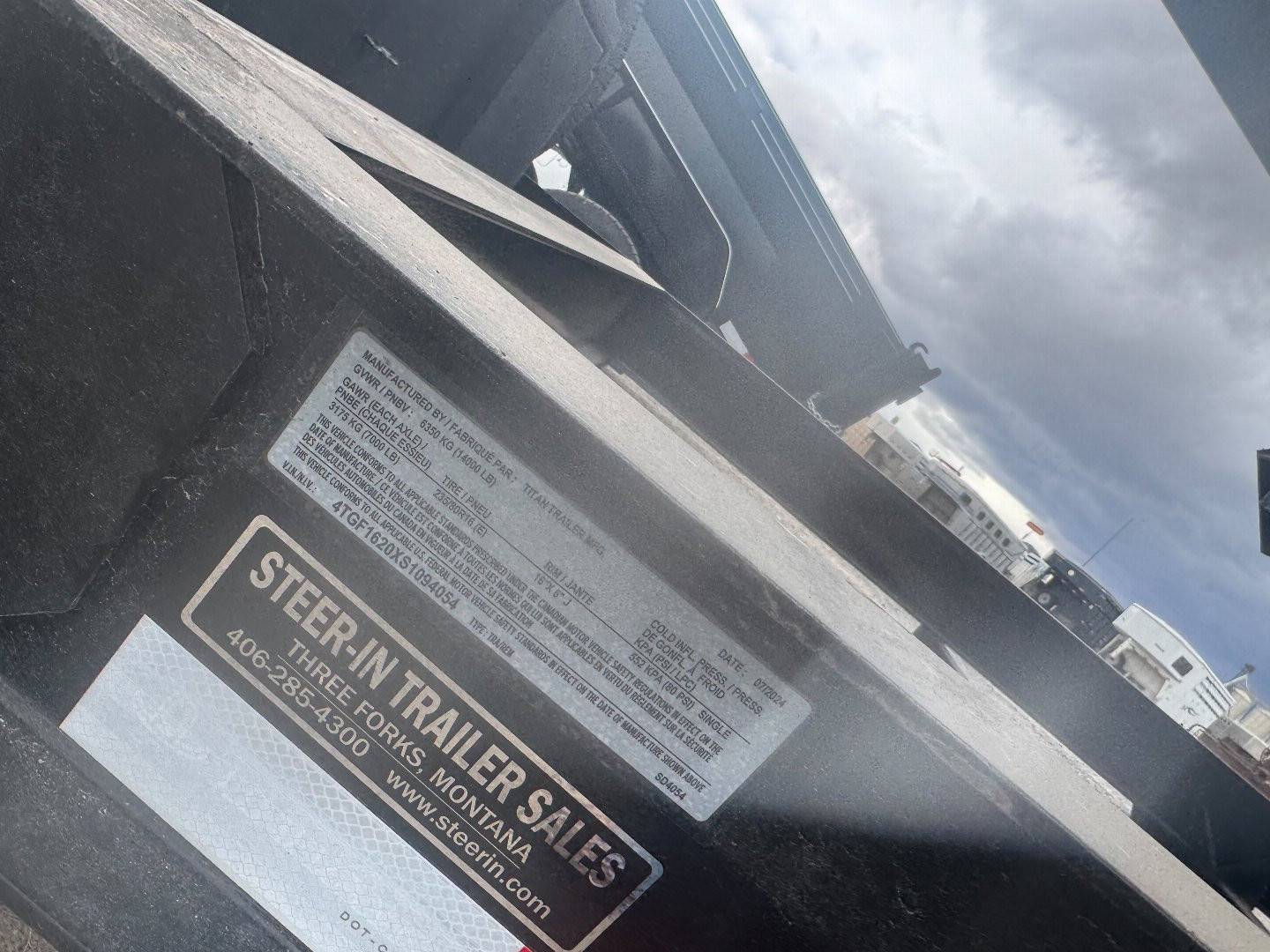 New 2025 Titan Trailer 16' BH Dump Trailer