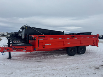New 2025 Diamond C Trailers 16' BH Dump Trailer