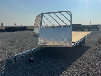 New 2025 MISSION 12' Open Drive On/Off Sled Snowmobile Trailer
