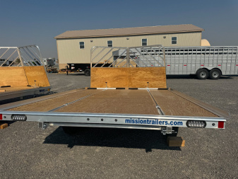 New 2025 MISSION 12' Open Drive On/Off Sled Snowmobile Trailer