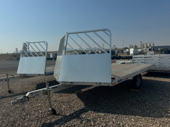 New 2024 MISSION 12' Open Drive On/Off Sled Snowmobile Trailer