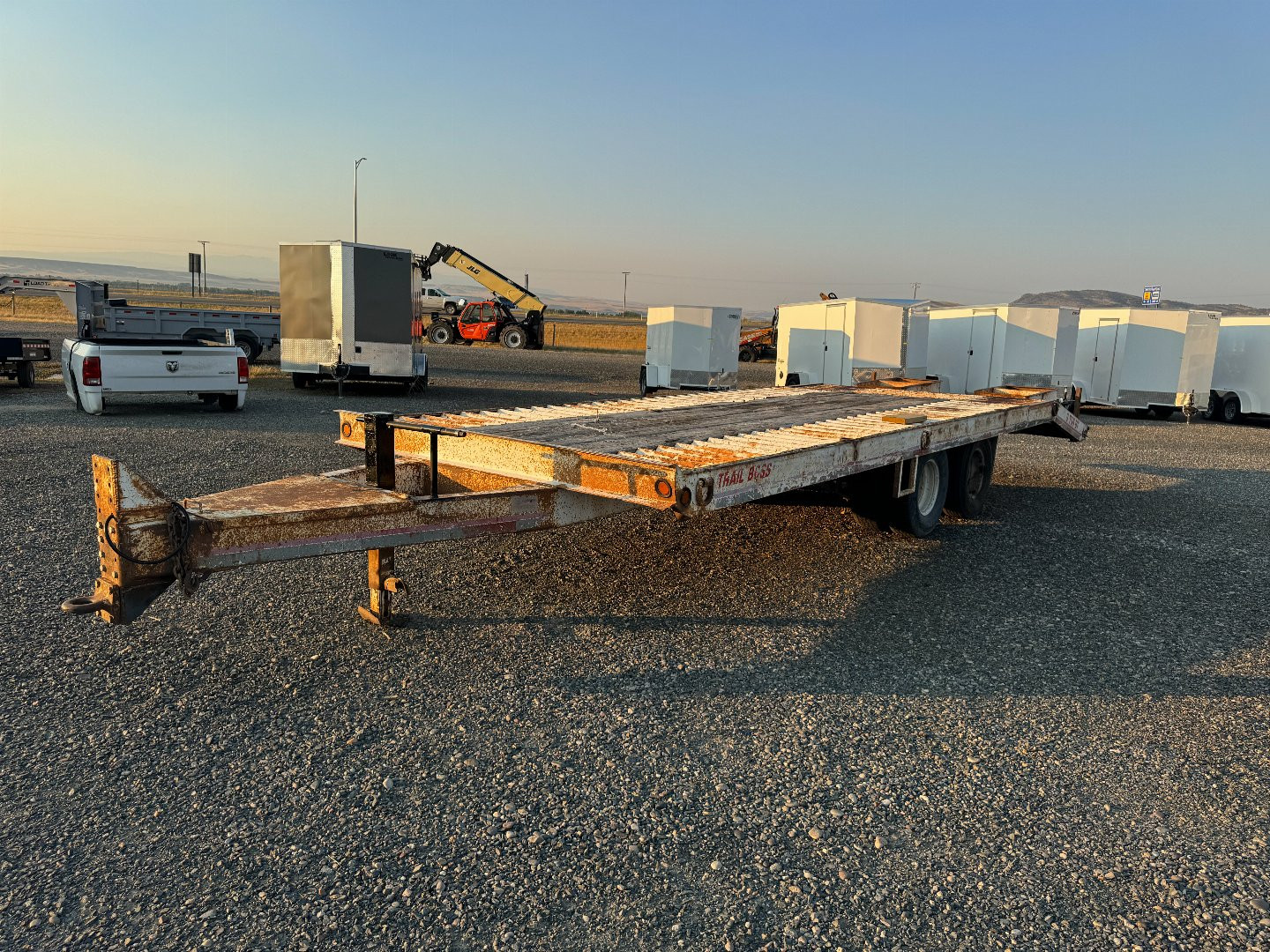 Used 1995 Trail Boss 9 Ton BT Equipment Trailer