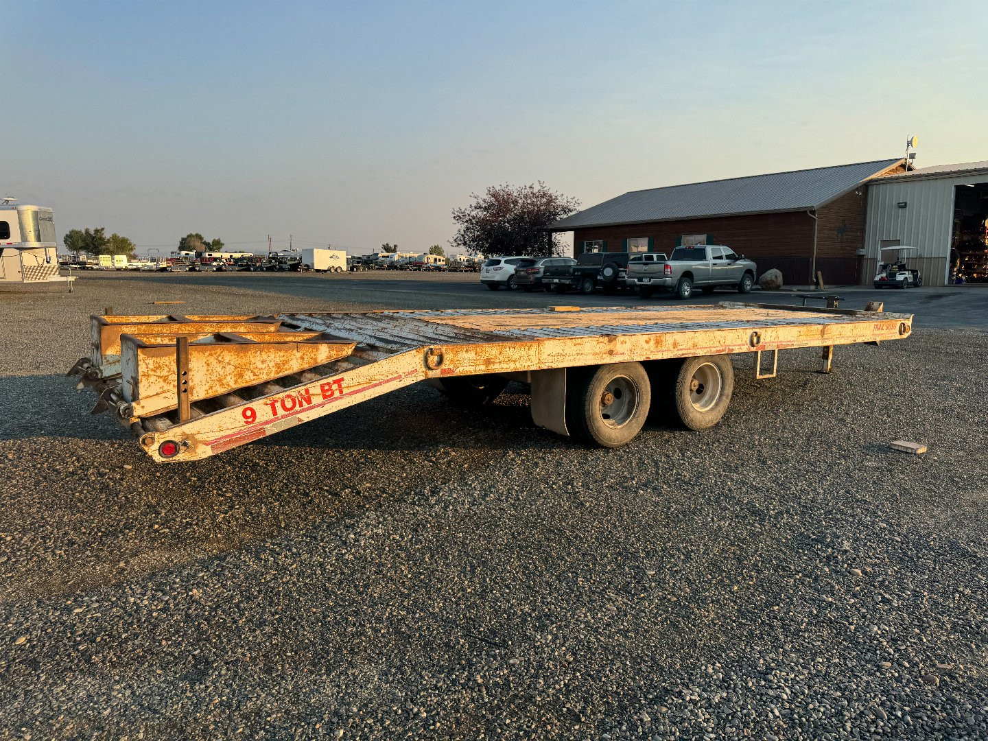 Used 1995 Trail Boss 9 Ton BT Equipment Trailer