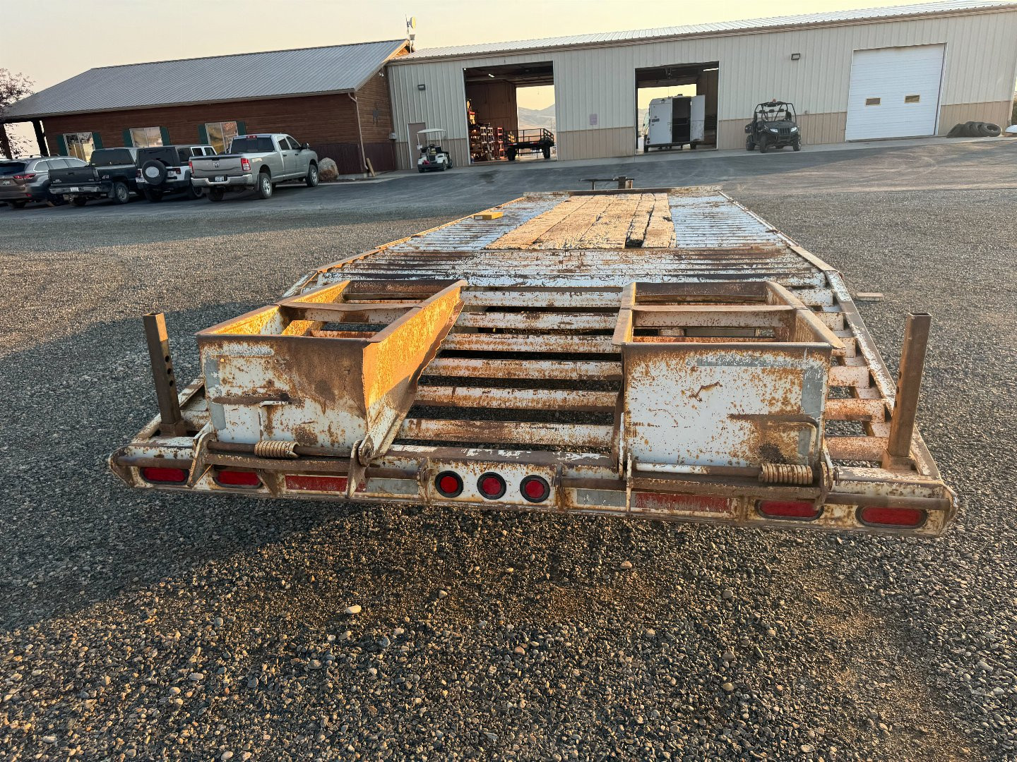 Used 1995 Trail Boss 9 Ton BT Equipment Trailer