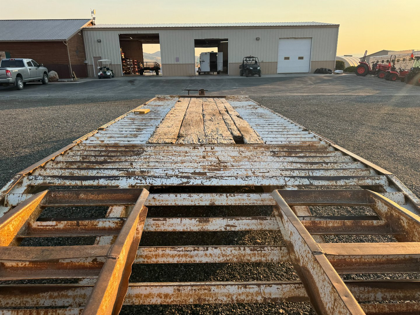 Used 1995 Trail Boss 9 Ton BT Equipment Trailer