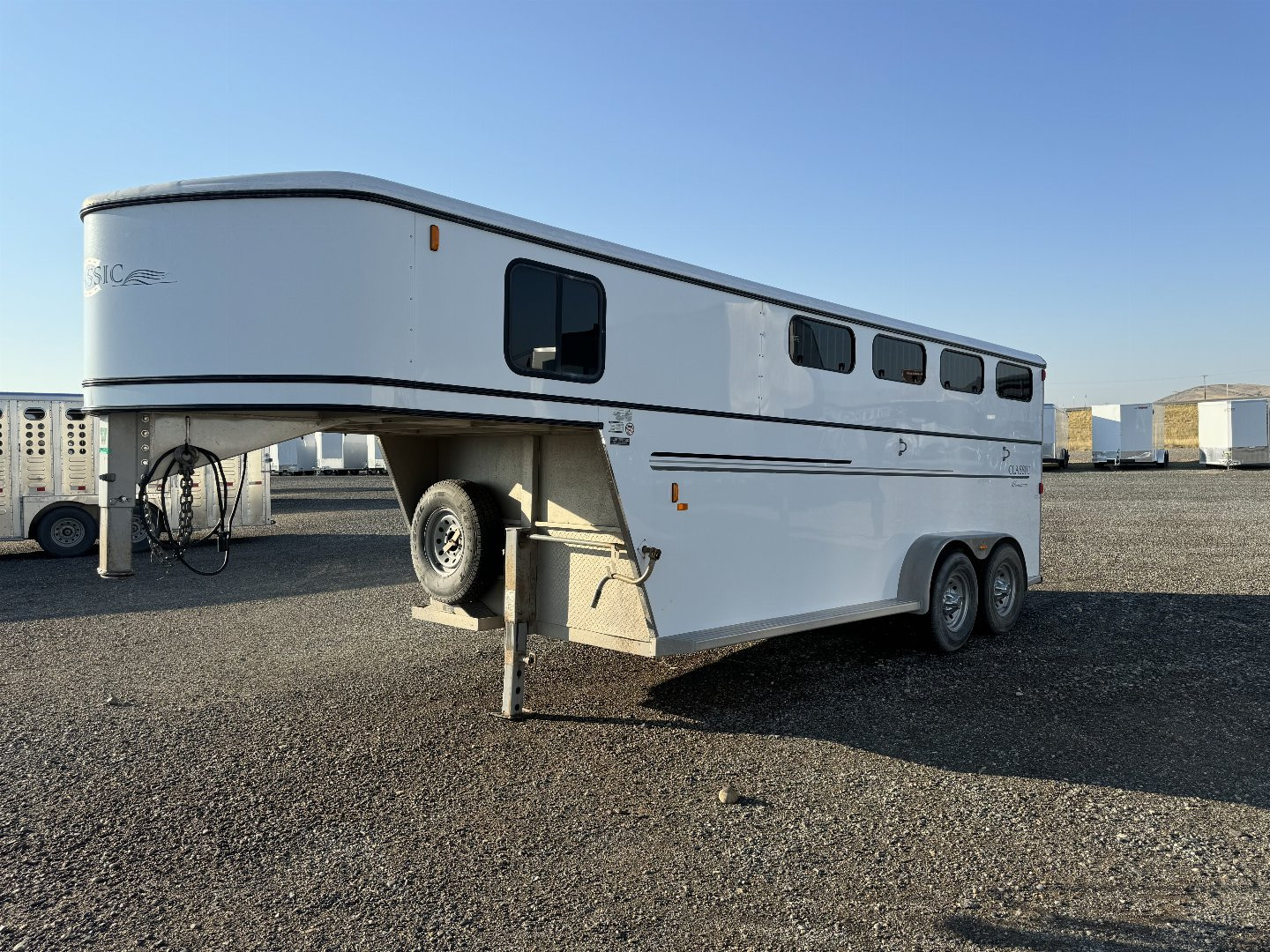 Used 2007 CLASSIC ALUMINUM 3H CAVALIER Horse Trailer