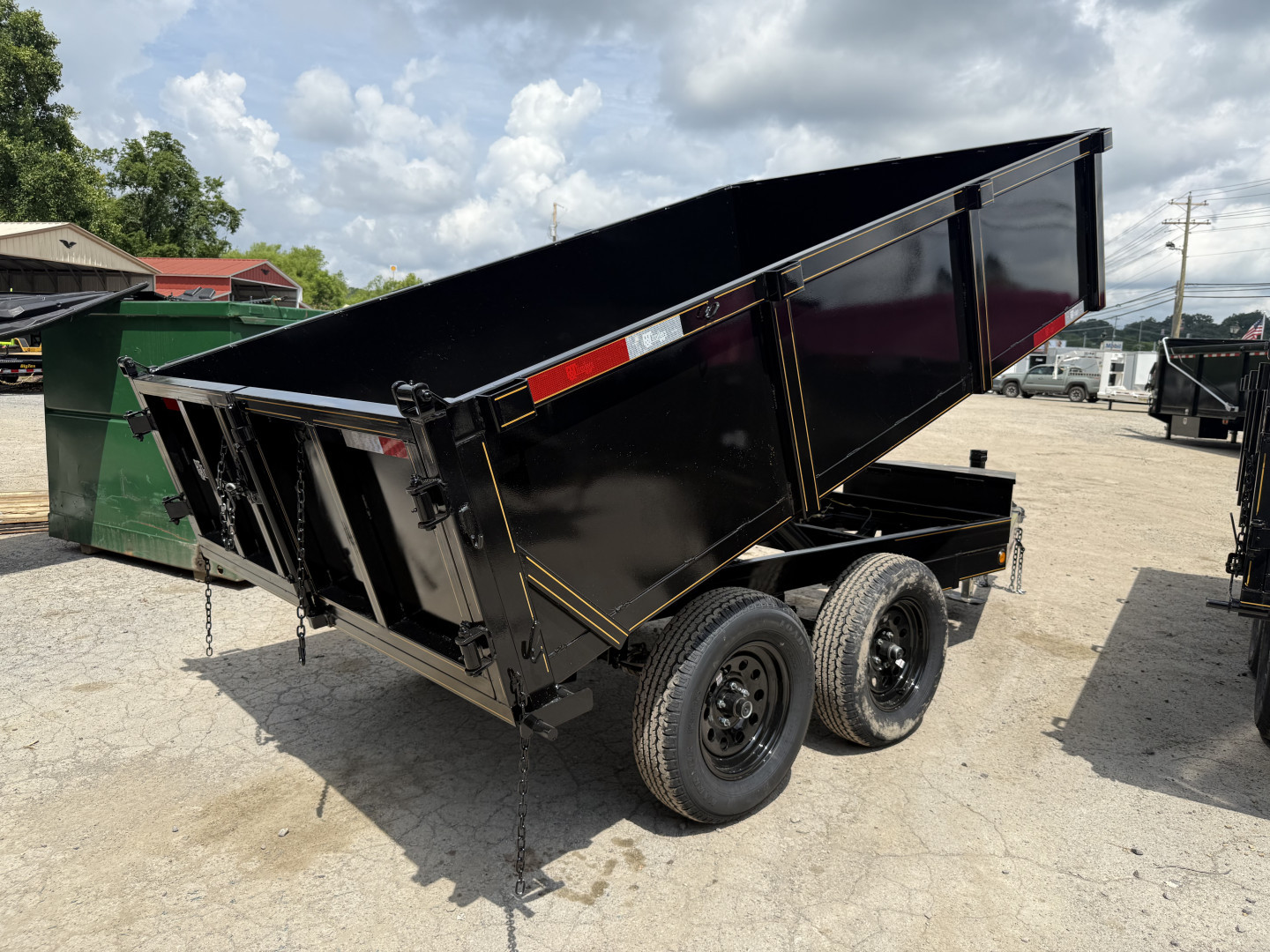 New 2025 P & T Trailers 7K 6X10 DUMP SREAD GATE 7K JACK Dump Trailer