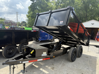 New 2025 P & T Trailers 7K 6X10 DUMP SREAD GATE 7K JACK Dump Trailer