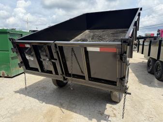 New 2025 P & T Trailers 7K 6X10 DUMP SREAD GATE 7K JACK Dump Trailer