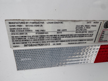 Used 2024 LOGAN COACH Bullseye 3H GN Horse Trailer