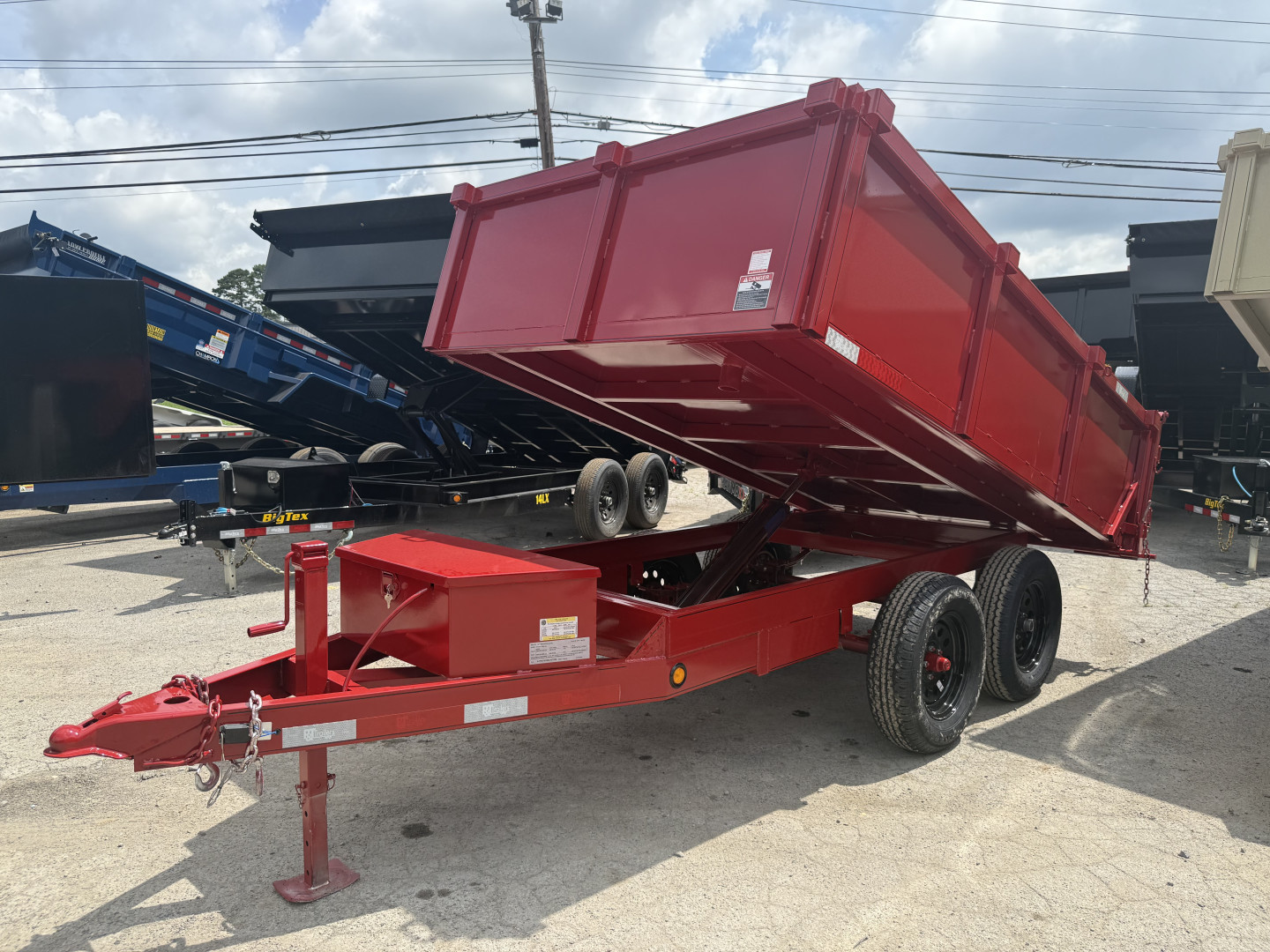 New 2025 P & T Trailers 7K 6X10 DUMP SREAD GATE 7K JACK Dump Trailer