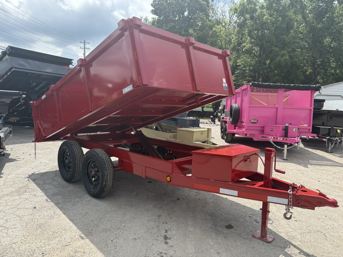 New 2025 P & T Trailers 7K 6X10 DUMP SREAD GATE 7K JACK Dump Trailer