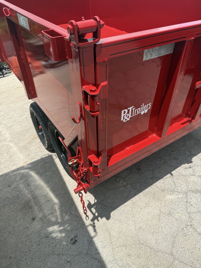 New 2025 P & T Trailers 7K 6X10 DUMP SREAD GATE 7K JACK Dump Trailer