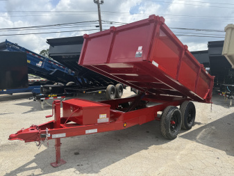 New 2025 P & T Trailers 7K 6X10 DUMP SREAD GATE 7K JACK Dump Trailer