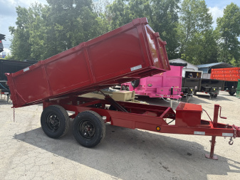 New 2025 P & T Trailers 7K 6X10 DUMP SREAD GATE 7K JACK Dump Trailer