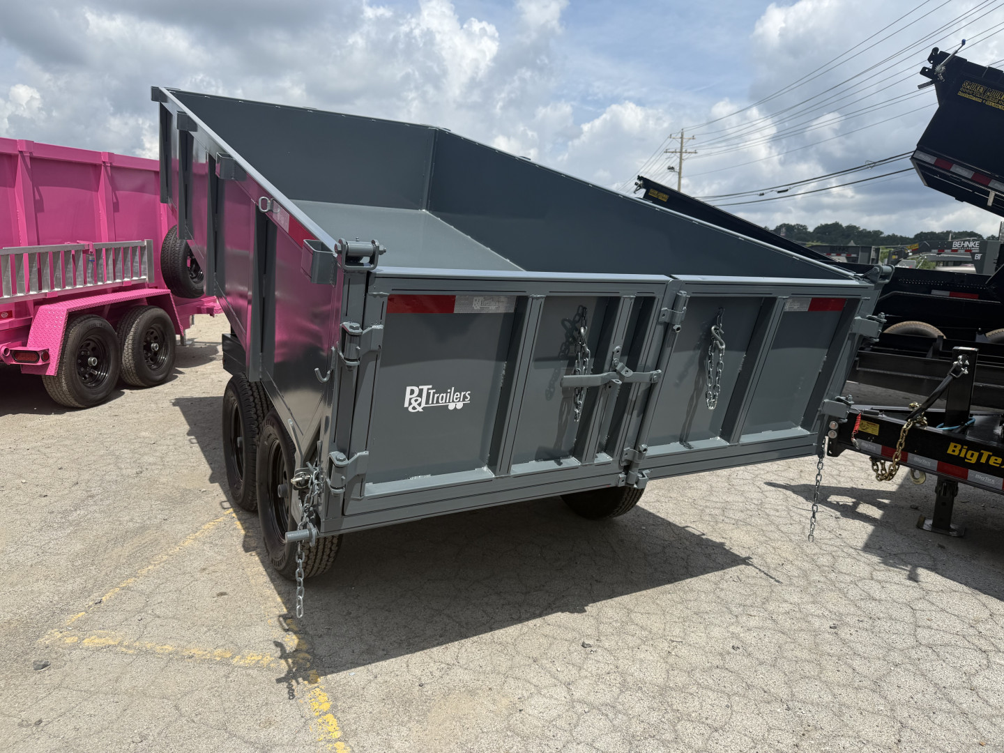 New 2025 P & T Trailers 7K 6X12 DUMP SREAD GATE 7K JACK Dump Trailer