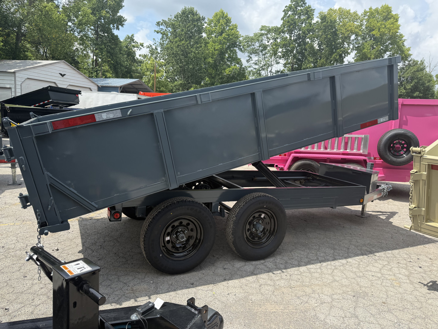 New 2025 P & T Trailers 7K 6X12 DUMP SREAD GATE 7K JACK Dump Trailer