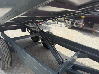 New 2025 P & T Trailers 7K 6X12 DUMP SREAD GATE 7K JACK Dump Trailer