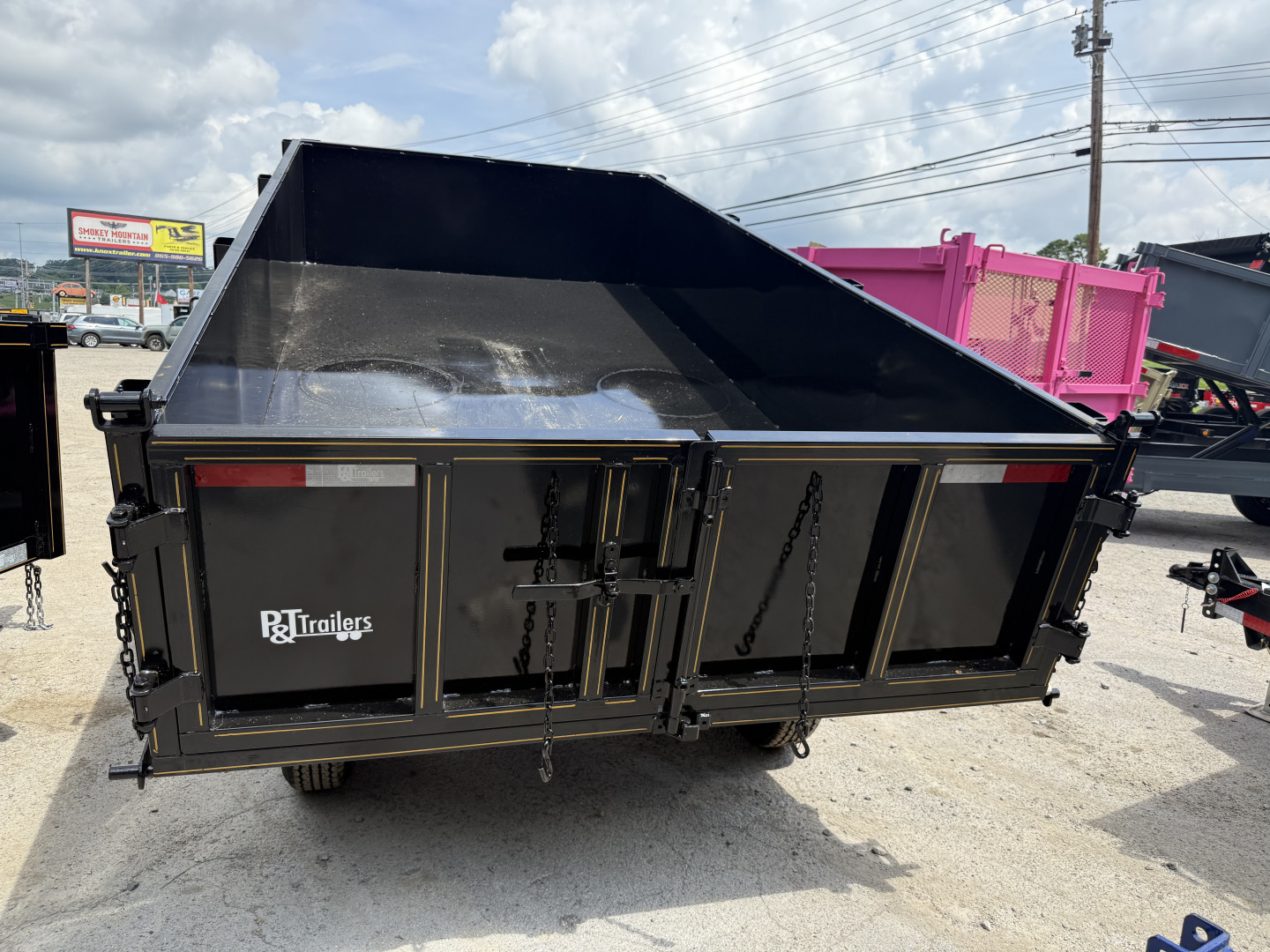 New 2025 P & T Trailers 7K 6X12 DUMP SREAD GATE 7K JACK Dump Trailer