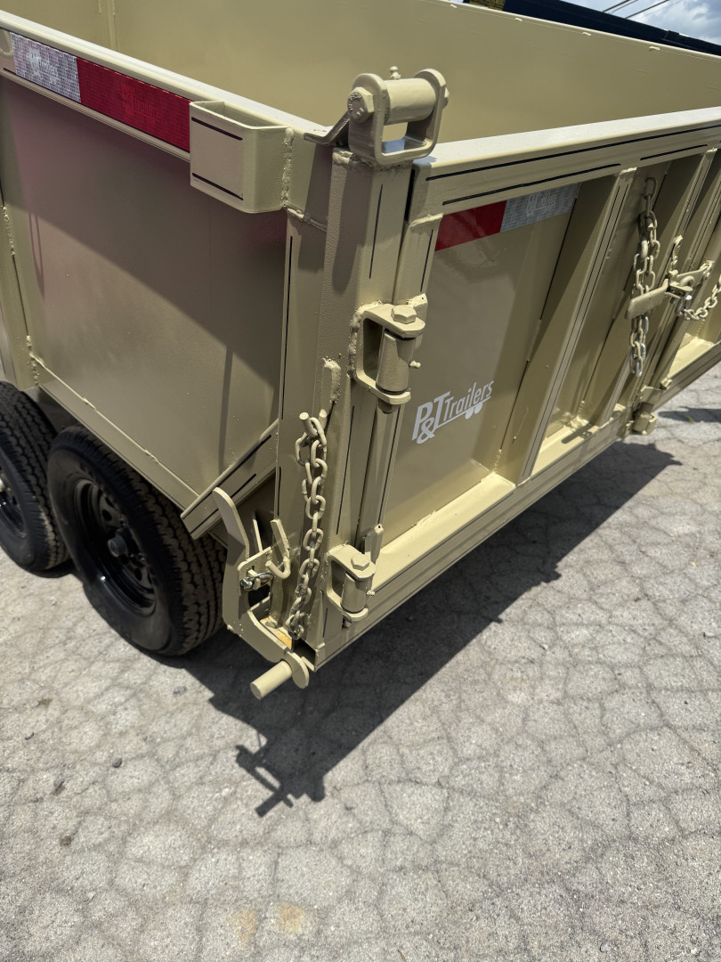 New 2025 P & T Trailers 7K 6X12 DUMP SREAD GATE 7K JACK Dump Trailer