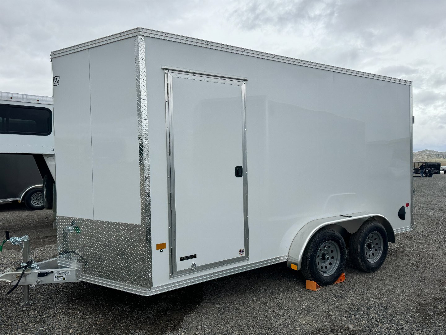 New 2024 ALCOM 7.4x14 EzHauler Cargo / Enclosed Trailer