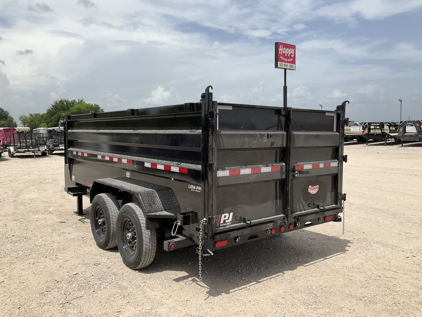 New 2026 PJ 83"x14' GN Tandem Axle Low Pro High Side Dump w/ 48" Sides - DM