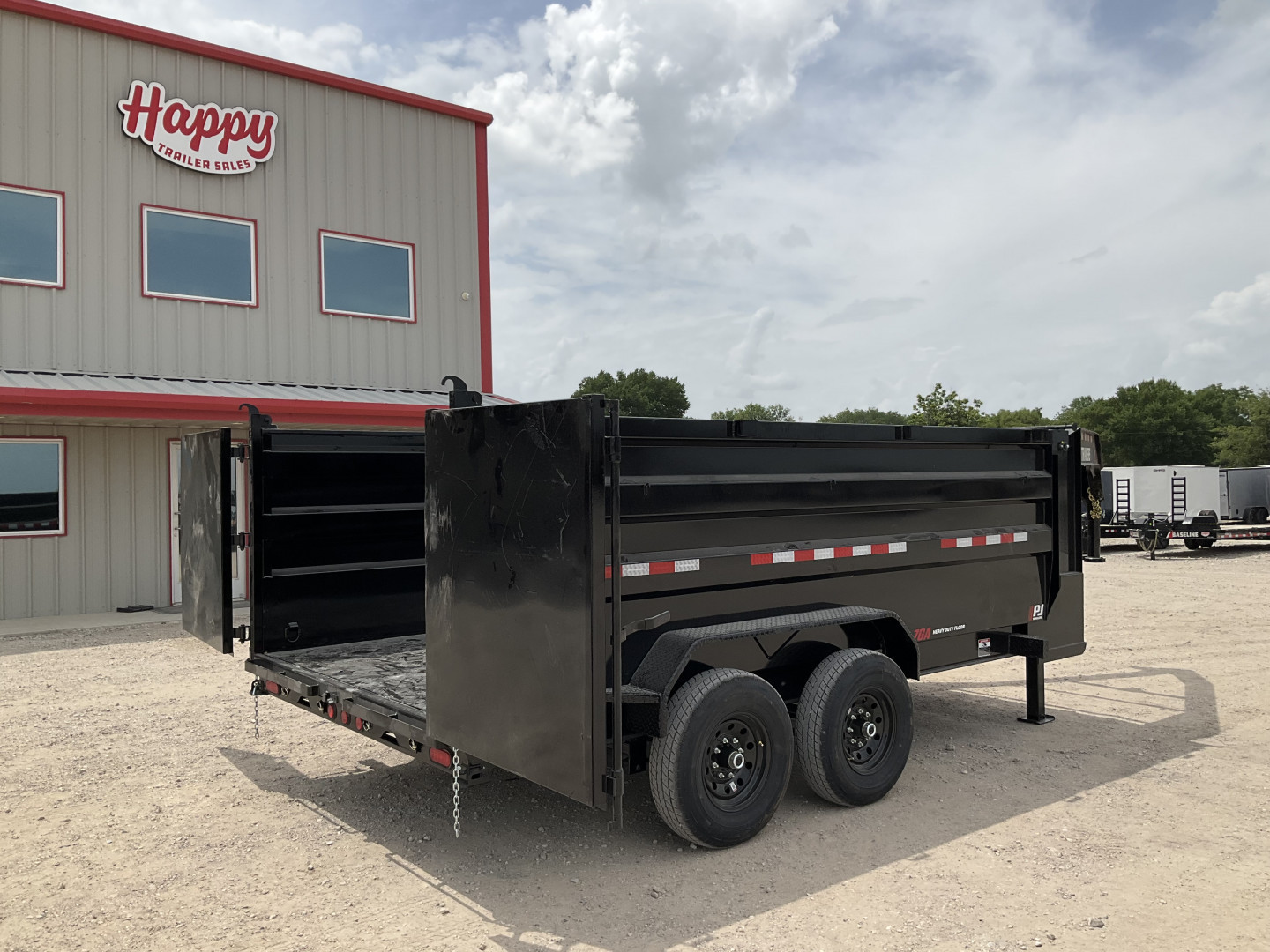 New 2026 PJ 83"x14' GN Tandem Axle Low Pro High Side Dump w/ 48" Sides - DM