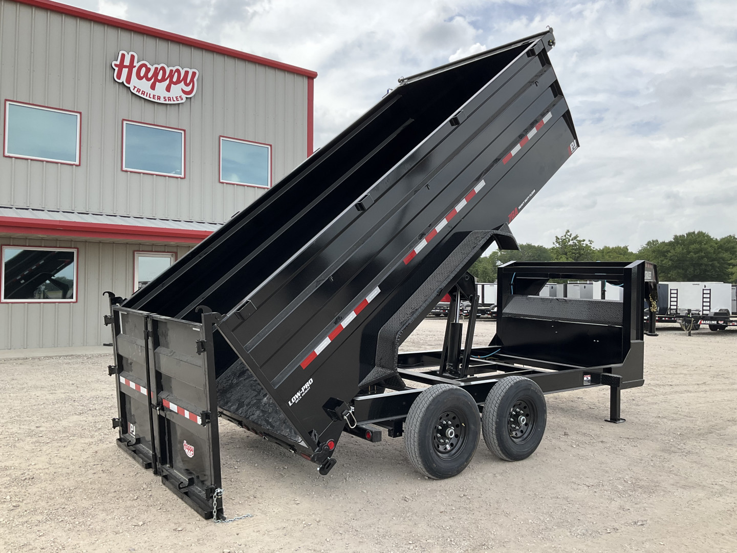 New 2026 PJ 83"x14' GN Tandem Axle Low Pro High Side Dump w/ 48" Sides - DM