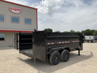 New 2026 PJ 83"x14' GN Tandem Axle Low Pro High Side Dump w/ 48" Sides - DM
