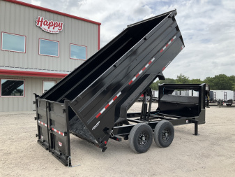 New 2026 PJ 83"x14' GN Tandem Axle Low Pro High Side Dump w/ 48" Sides - DM