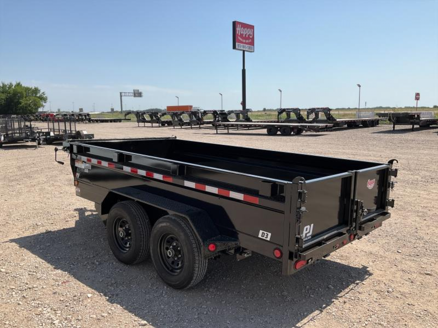 New 2026 PJ 72"x12' BP Tandem Axle Dump w/ 20" Sides – D3