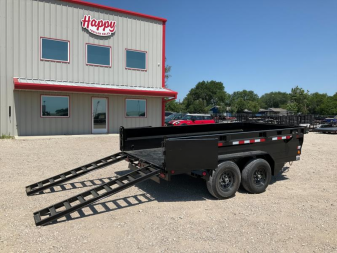 New 2026 PJ 72"x12' BP Tandem Axle Dump w/ 20" Sides – D3