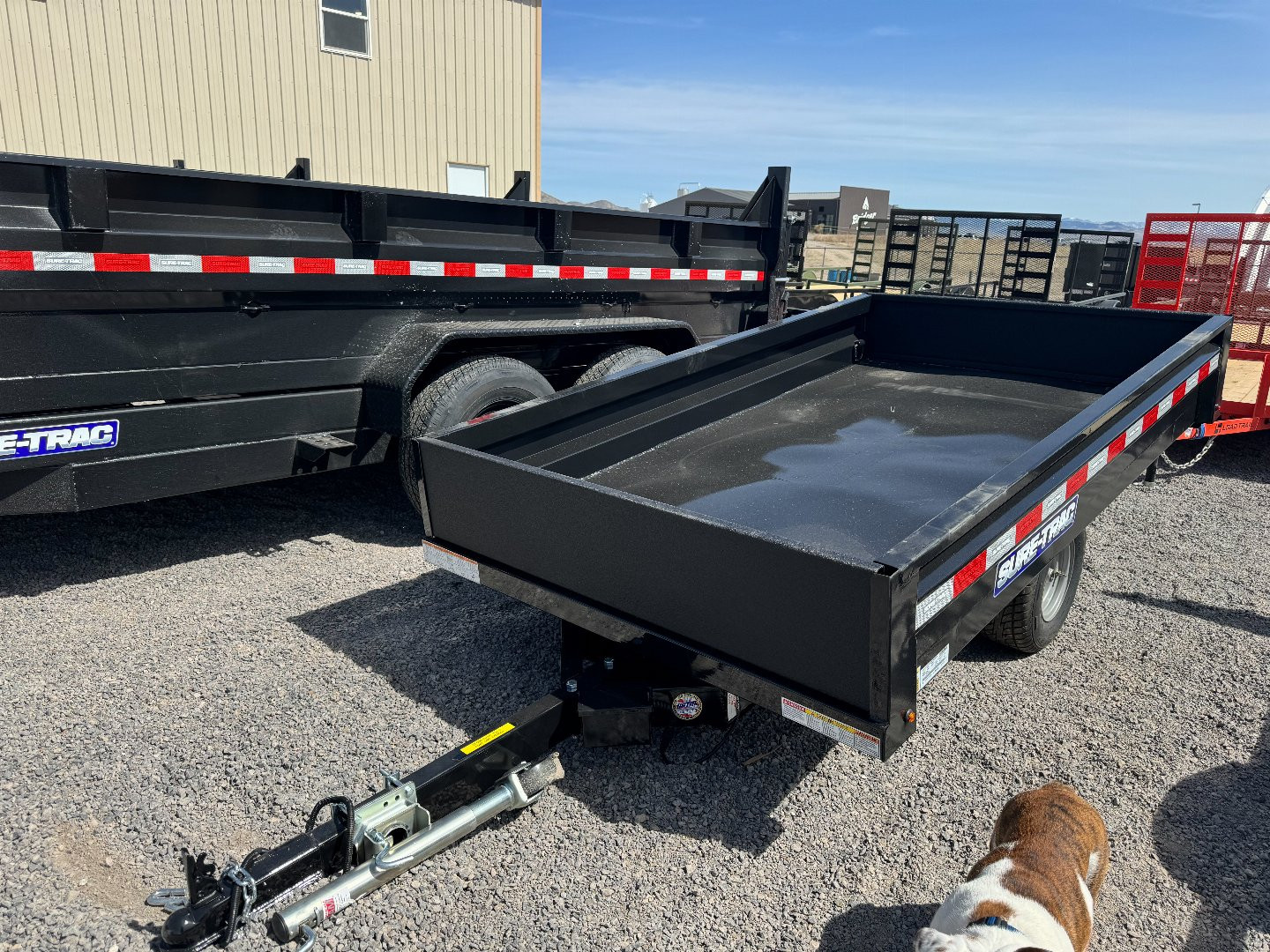 New 2024 SURE-TRAC 4.5x8 Utility Dump Dump Trailer