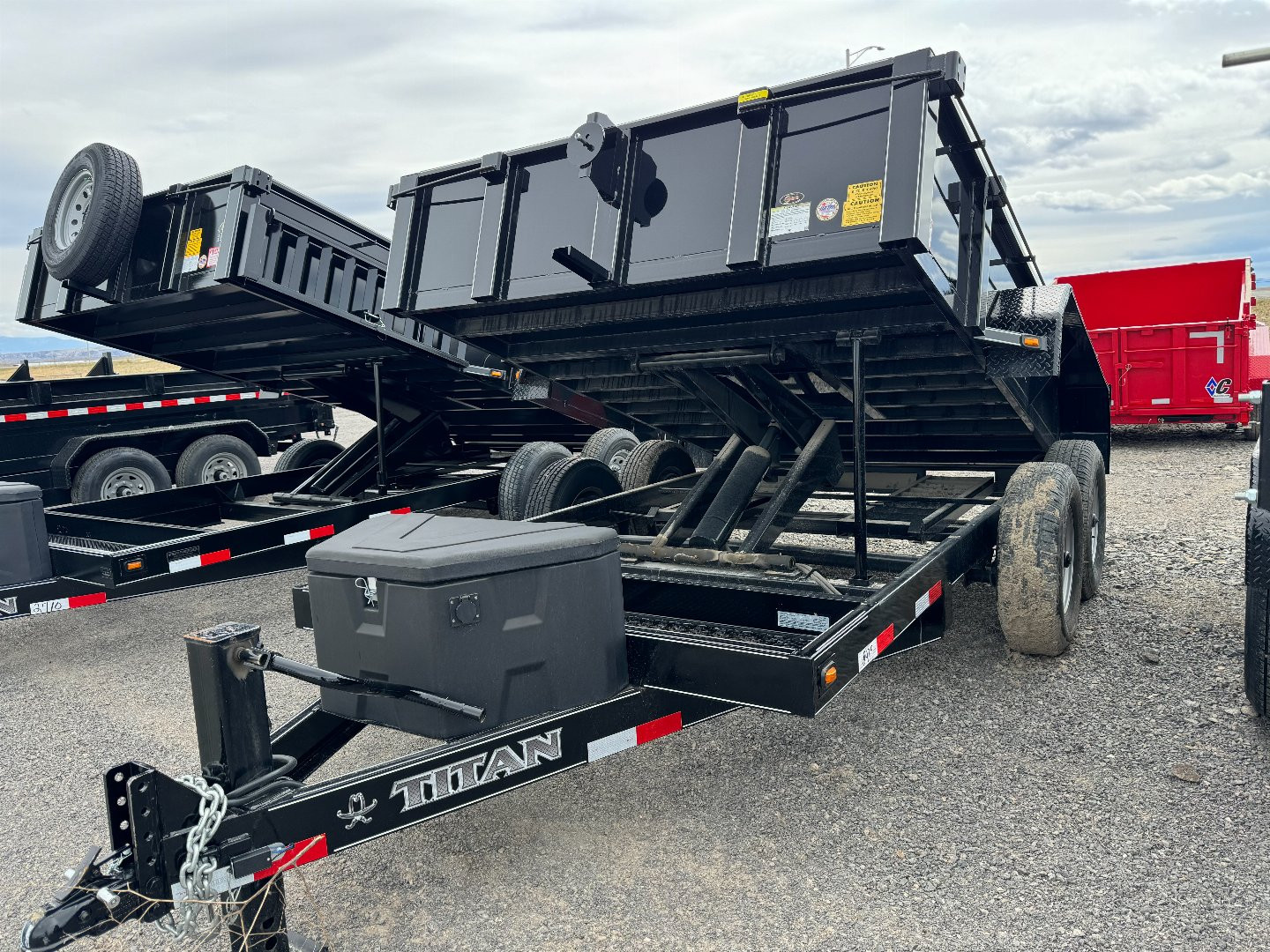 New 2024 TITAN TRAILER 7x10 BH Dump Trailer