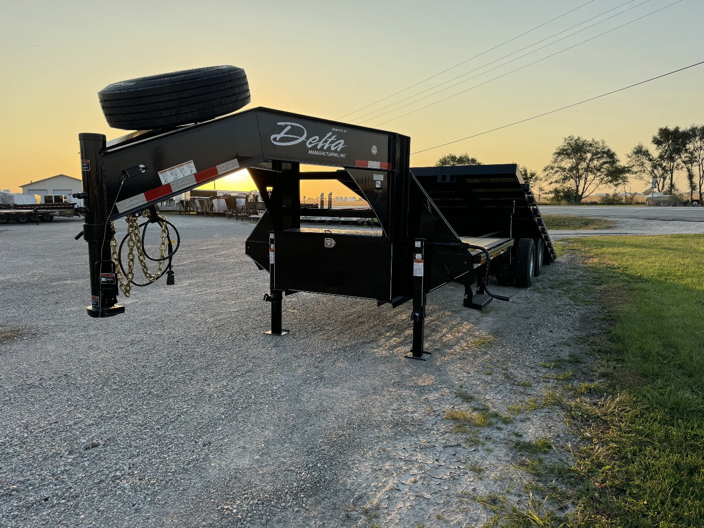 New 2025 Delta Mfg 26Tilt Flatbed Trailer