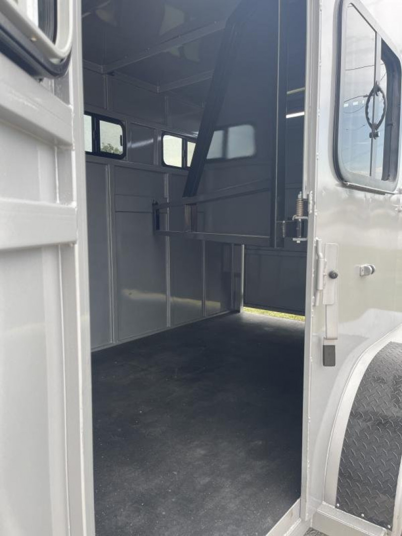 New 2023 S&S MANUFACTURING 2 Horse Bumper Pen / Stock Combo Trailer