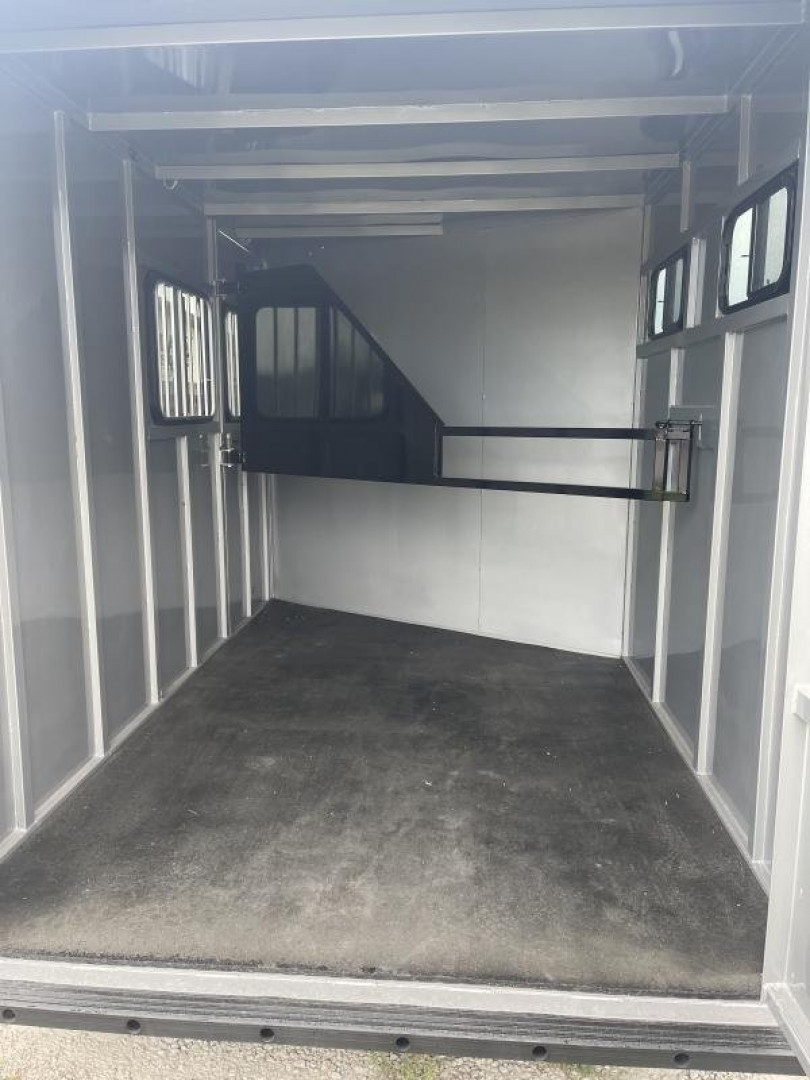 New 2023 S&S MANUFACTURING 2 Horse Bumper Pen / Stock Combo Trailer