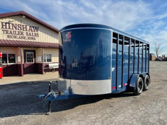 New S&S Manufacturing 6'8 x16 Stock / Stock Combo Trailer