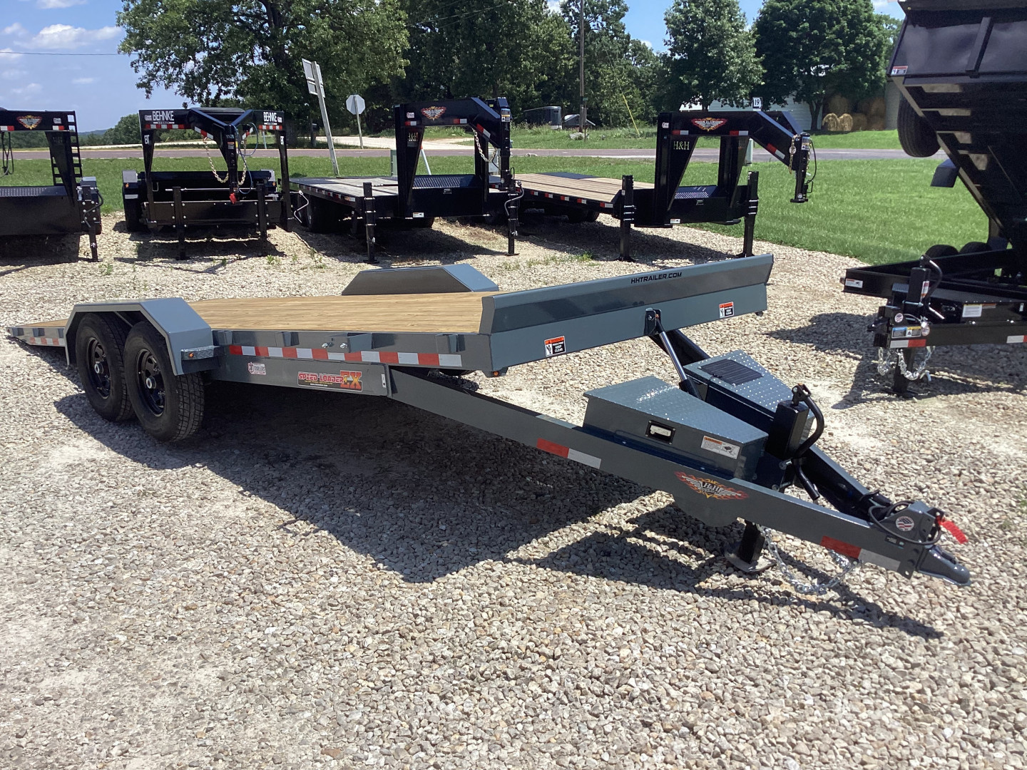New 2026 H&H 82x22 Electric Tilt Speedloader Car Hauler, 14k