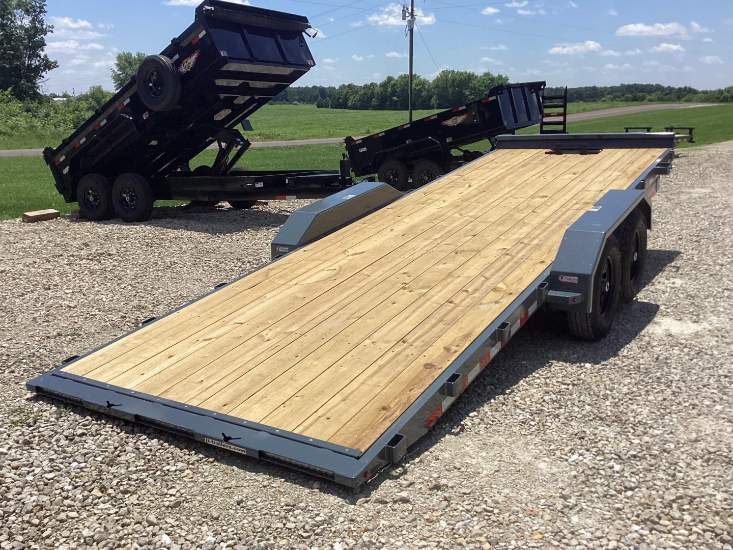 New 2026 H&H 82x22 Electric Tilt Speedloader Car Hauler, 14k