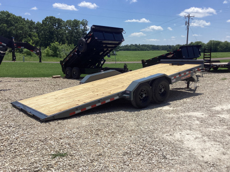 New 2026 H&H 82x22 Electric Tilt Speedloader Car Hauler, 14k