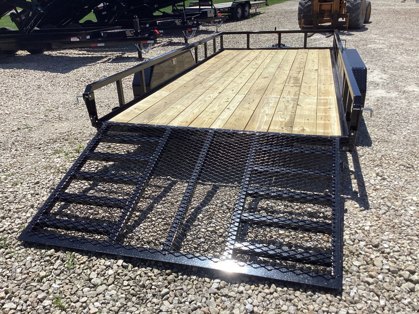 New 2025 H&H 82x16 Railside Utility Trailer, 7k Tandem