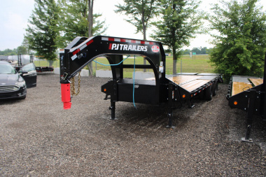 New 2026 PJ Trailers 25' 25K GVWR MR GOOSENECK EQUIMENT TRAILER WITH MONSTER RAMPS 48723 Equipment Trailer