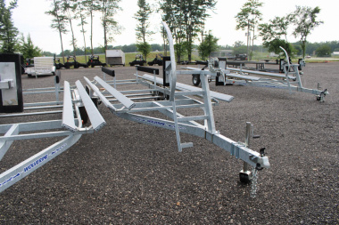New 2026 Wolverine 24' TANDEM AXLE BUNK STYLE ALL PRO PONTOON TRAILER 48897 Boat Trailer