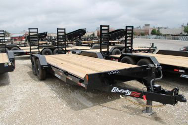 New 2025 Liberty 20' 14K GVWR EQUIPMENT TRAILER WEITH FOLDING RAMPS 48363 Equipment Trailer