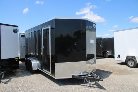 New 2025 Impact Trailers 7X16 ENCLOSED TRAILER WITH 7' INTERIOR AND REAR RAMP 48970 Cargo / Enclosed Trailer