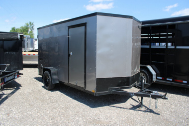 Used 2024 Impact Trailers 6X12 Enclosed Trailer w/ Black Out Package 45670 Cargo / Enclosed Trailer **CLEARANCE**
