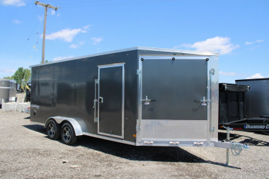 Used 2022 Impact Trailers 7X23 ENCLOSED ALL SPORT TRAILER WITH 7' INTERIOR HEIGHT 48903 Snowmobile Trailer