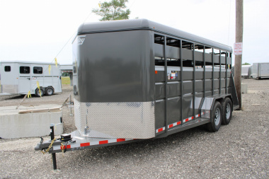 New 2026 Valley Trailers 18' STOCK TRAILER WITH 6  EXTRA INTERIOR HEIGHT 48886 Stock / Stock Combo Trailer